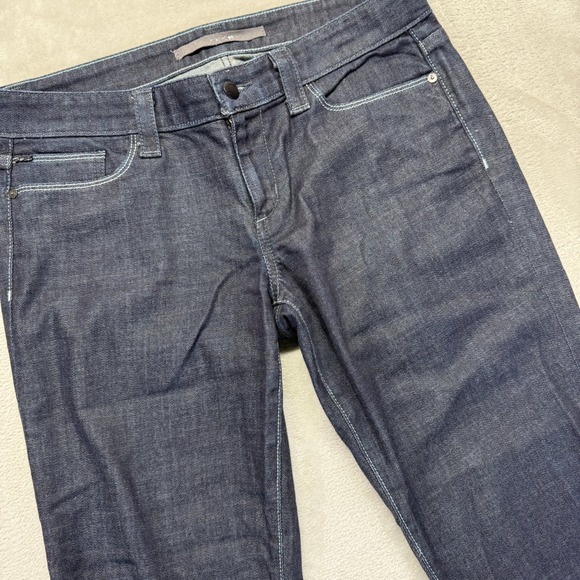 JOE'S Jeans Womens 29 Socialite Kicker Genevieve Dark Wash Denim Cuffed Straight - Picture 1 of 15